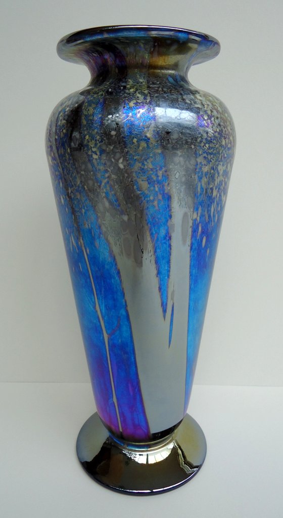 Winter
                    large tall footed vase