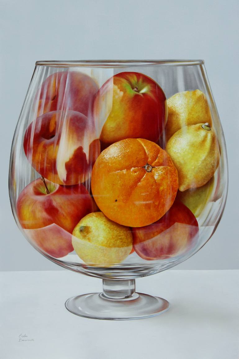 Glass
                    with fruit