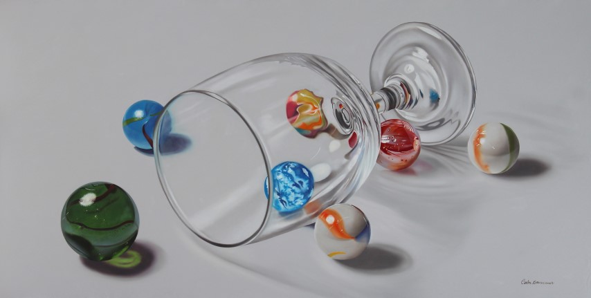 Marbles and glass