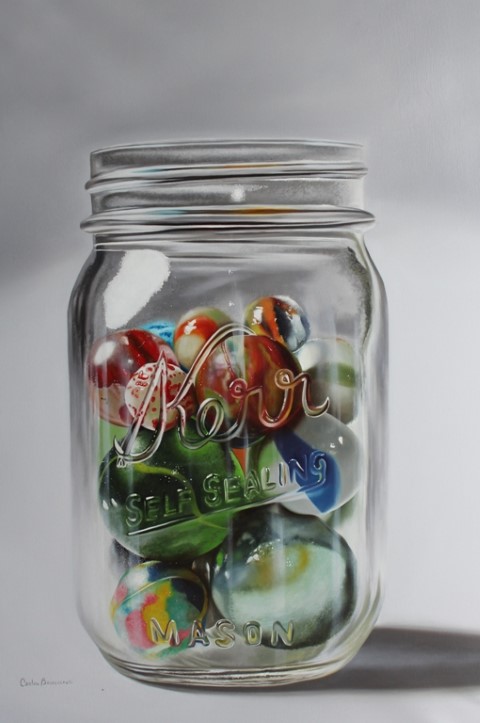 Marbles
                    in jar