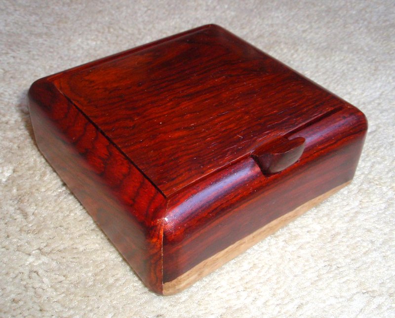 Square box with convex lid