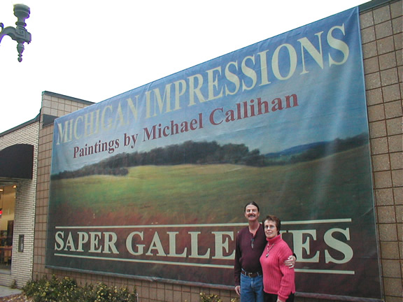 Artist
                        Callihan and Sue with Banner