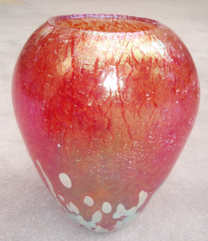 Sunset Beach Red Vase