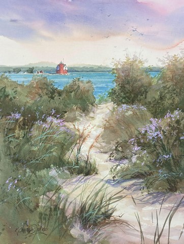 Fritz Island Path
                  watercolor
