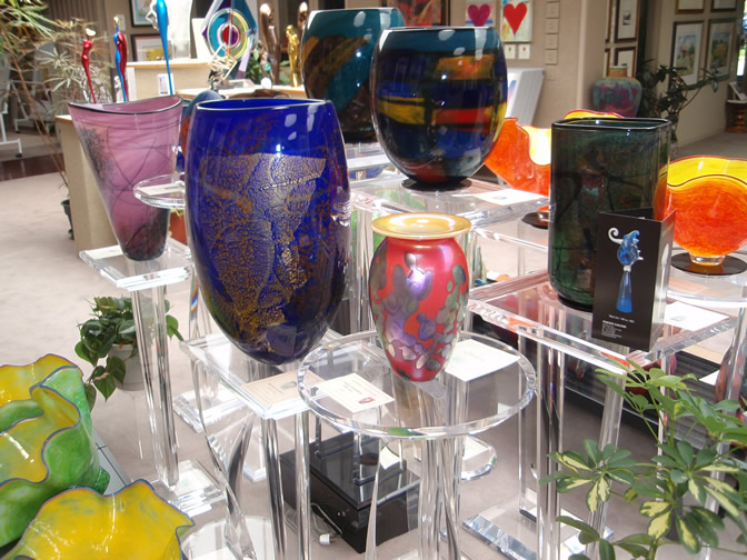 Sample of west gallery glass selections