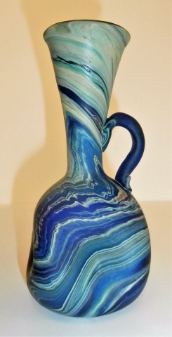 Swirl
                  pinched square vase flared neck
