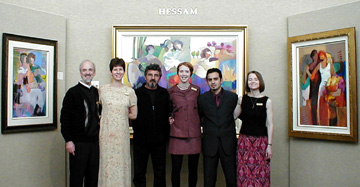 Roy, Hessam, and the Saper Galleries team
