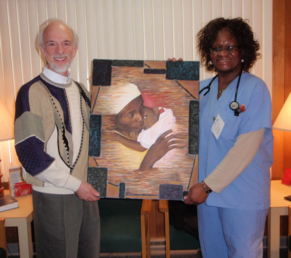 Painting contributed to His Healing
                                Hands Health Clinic
