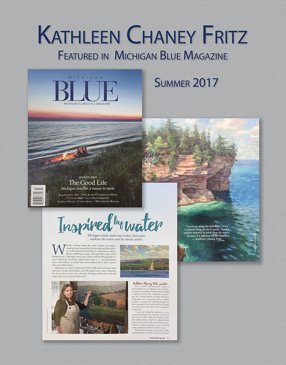 Fritz featured in Michigan
                    Blue Magazine, Summer 2017