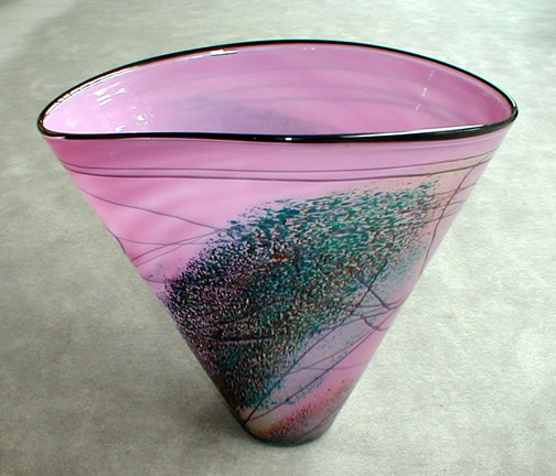 Conic Purple Vase