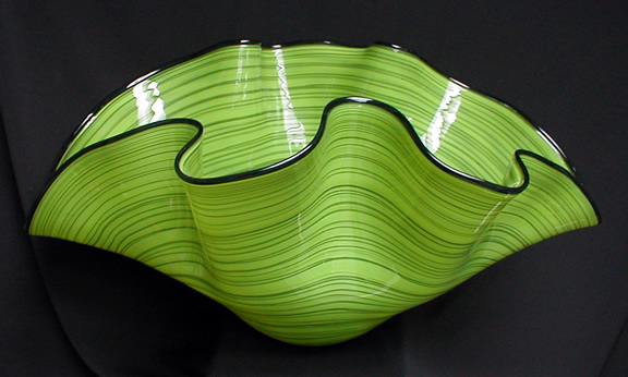 Wavy
                    Green Vase