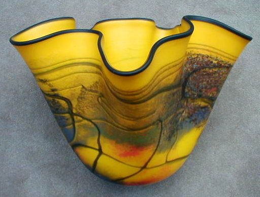 Wavy
                    Yellow Vase