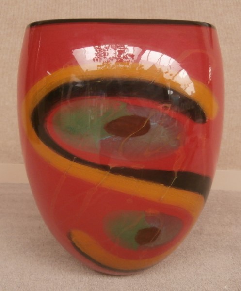 Nemtoi red oval
                  vase
