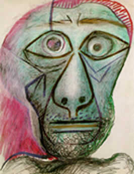 Picasso's final self portrait, 1972