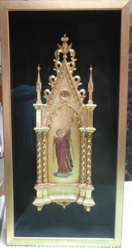 Religious icon framed