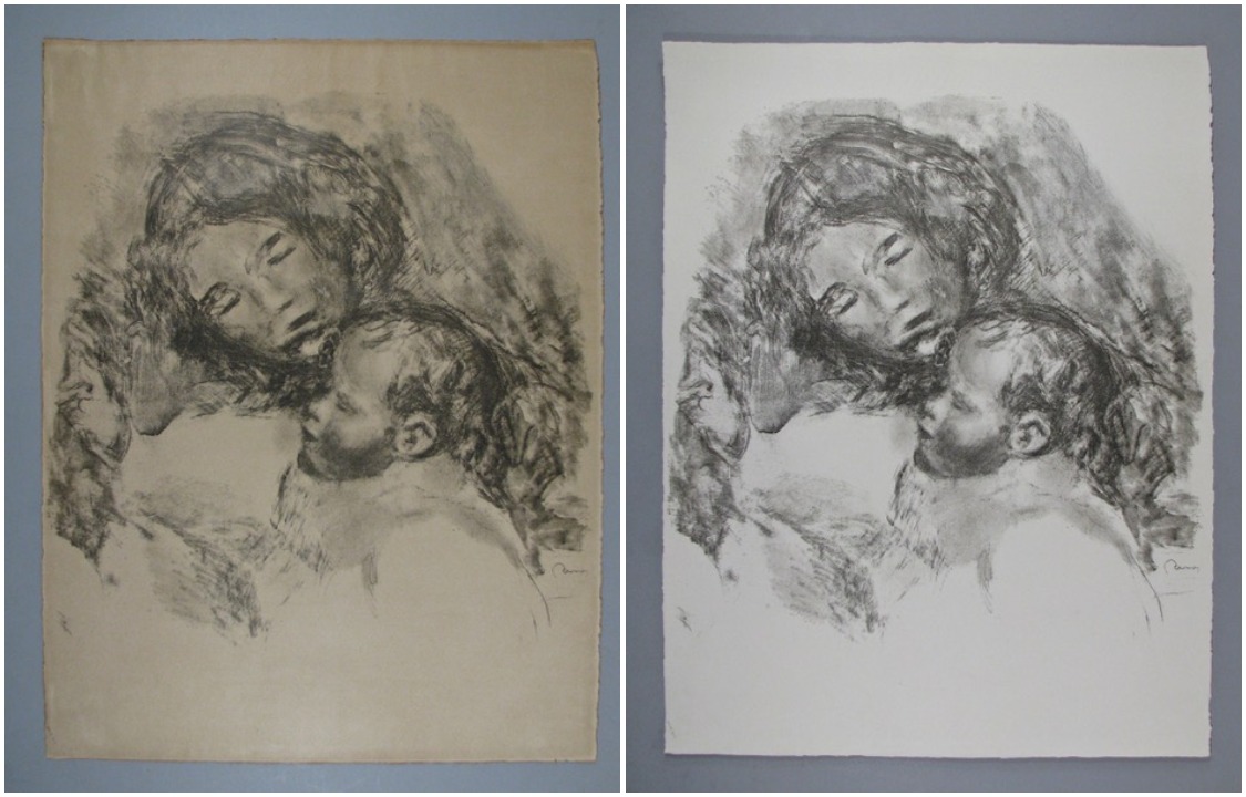 Renoir
                before and after cleaning