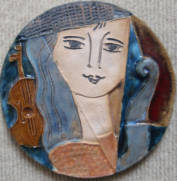 Lady with Stringed Instrument