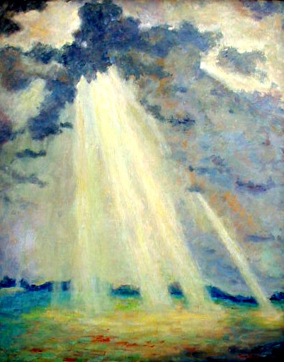 Sunbeams Through the Clouds