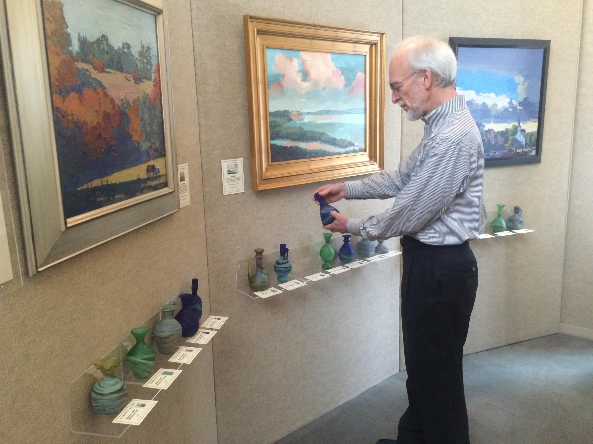 Roy Saper with
            Hebron Glass